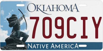 OK license plate 709CIY
