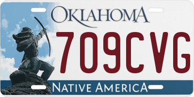 OK license plate 709CVG