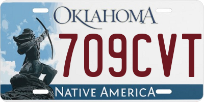 OK license plate 709CVT
