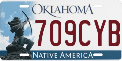 OK license plate 709CYB