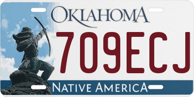 OK license plate 709ECJ