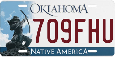 OK license plate 709FHU