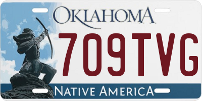 OK license plate 709TVG