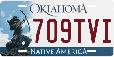 OK license plate 709TVI
