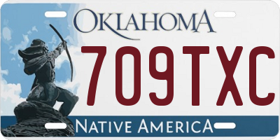 OK license plate 709TXC