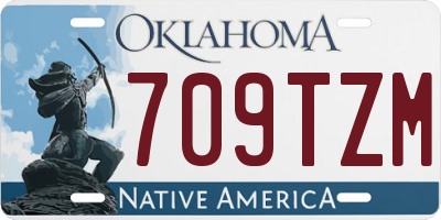 OK license plate 709TZM