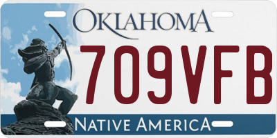 OK license plate 709VFB