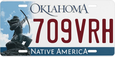 OK license plate 709VRH