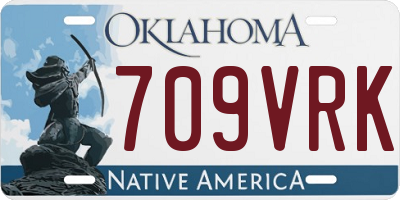 OK license plate 709VRK