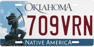 OK license plate 709VRN