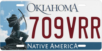 OK license plate 709VRR