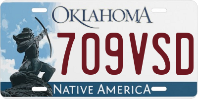 OK license plate 709VSD