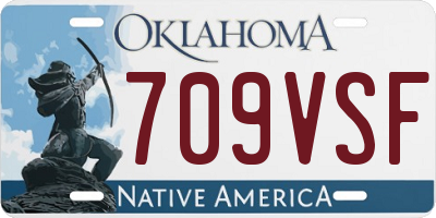 OK license plate 709VSF