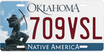 OK license plate 709VSL