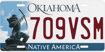OK license plate 709VSM