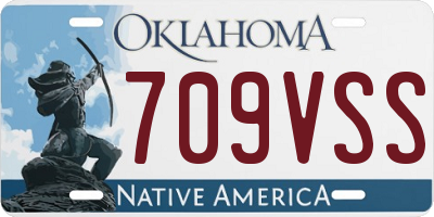 OK license plate 709VSS
