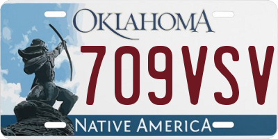 OK license plate 709VSV