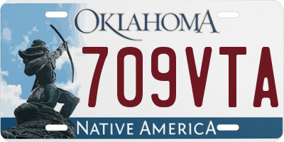 OK license plate 709VTA