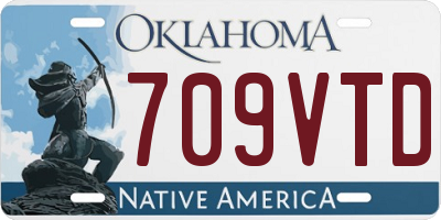 OK license plate 709VTD