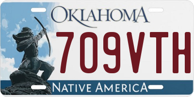 OK license plate 709VTH