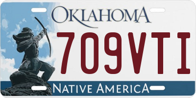 OK license plate 709VTI
