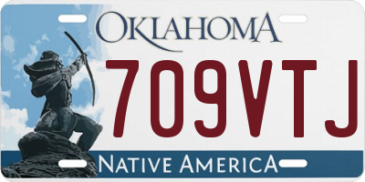 OK license plate 709VTJ