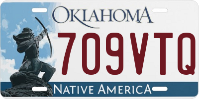 OK license plate 709VTQ
