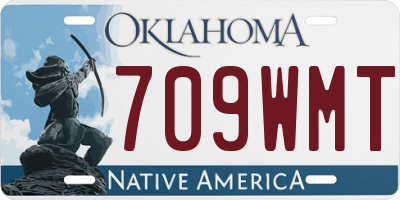 OK license plate 709WMT