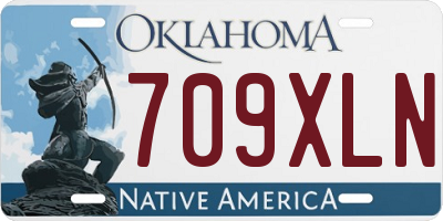 OK license plate 709XLN