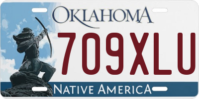 OK license plate 709XLU
