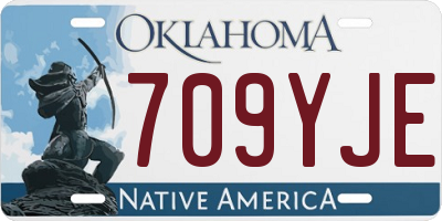 OK license plate 709YJE