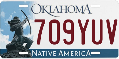 OK license plate 709YUV