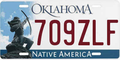 OK license plate 709ZLF