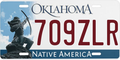 OK license plate 709ZLR