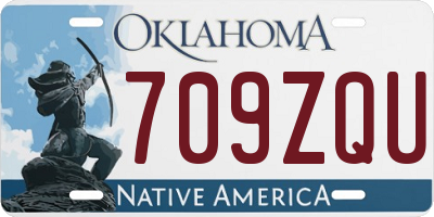 OK license plate 709ZQU