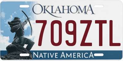 OK license plate 709ZTL