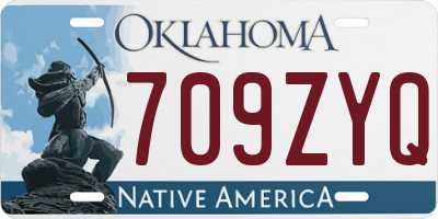 OK license plate 709ZYQ