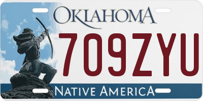 OK license plate 709ZYU