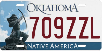 OK license plate 709ZZL
