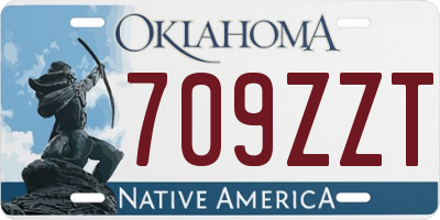 OK license plate 709ZZT
