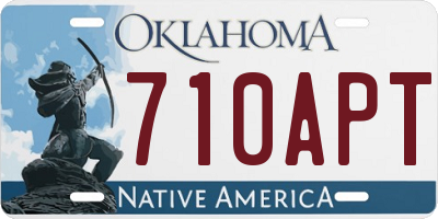 OK license plate 710APT