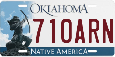 OK license plate 710ARN