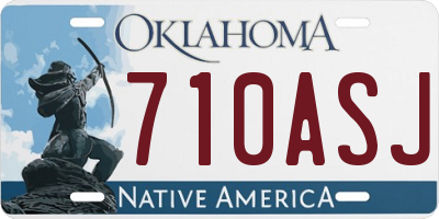 OK license plate 710ASJ