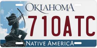 OK license plate 710ATC