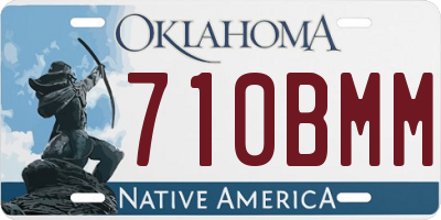 OK license plate 710BMM