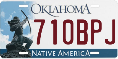 OK license plate 710BPJ
