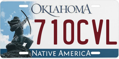 OK license plate 710CVL