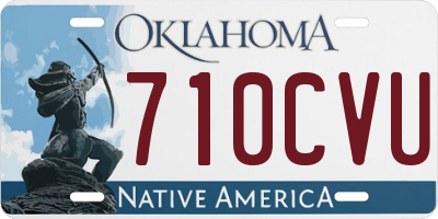 OK license plate 710CVU