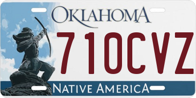 OK license plate 710CVZ
