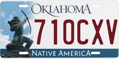 OK license plate 710CXV